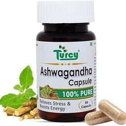 Turcy Ashwagandha Capsule | Pure & Natural Organic 60 Capsule |Stress Relief & Energy Booster, Immunity, Stamina & Strength Support |Herbal Supplement for Daily Wellness-image-90