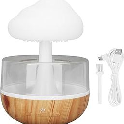 Raptas (Special 15 Year Warranty) Rain Cloud Humidifier Water Drip Snuggle Cloud, Mushroom Waterfall Lamp Raining Cloud Night Light Diffuser - Rain Drop Humidifier Night Light with 7 LED Light-picture-29