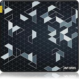 Ant Esports Prism Mouse Pad with Anti-fray Stitching, Waterproof Surface & Non-Slip Rubber Base with Stitched Edges Gaming Mouse Mat for Laptop, Compatible with Laser and Optical Mice – Black-19