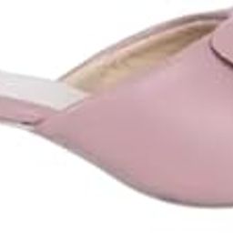 Women's Slip-on Block Heel Sandals with Bow Detail, White-picture-1
