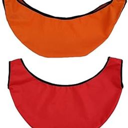 UJEAVETTE 2 PCS Bowling Ball Microfiber See Saw Cleaner Towel Carrier Red + Orange-Sporting Goods- Team Sports- Bowling- Accessories-image-34
