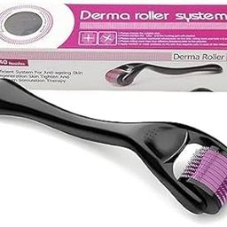 derma roller 0.5mm for hair regrowth | needle roller for hair growth with 540 Titanium needles for Scalp, Face and Beard | Treats Acne, Scar, Skin Ageing, Stretchmarks | for men/women-PC1-25