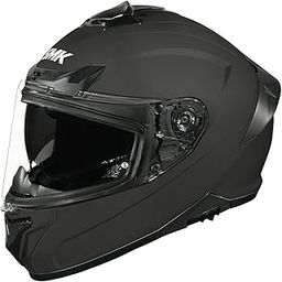 SMK Typhoon Solid ISI ECE & DOT Certified Full Face Dual Visor Helmet for Men and Women with Pinlock Fitted Clear Visor and Inner Sun Visor-image-7