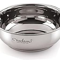 Neelam Stainless Steel 12 22G Induction Bottom Kadai, 1500 ml, Silver-image-42