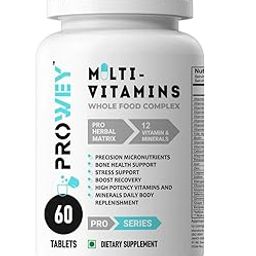 Prowey Multivitamin Whole Food Complex Herb Matrix (Veg) 60 Tablets With Zinc, Vitamin C, Vitamin D3, Biotin & Ginseng Extract For Bone Health Support & Immunity | Men and Women-image-13