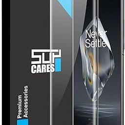 SupCares Edge to Edge Curved Full Glue Tempered Glass for OnePlus 12R 5G (6.78 inch) with Easy Self Installation Kit | Black-29