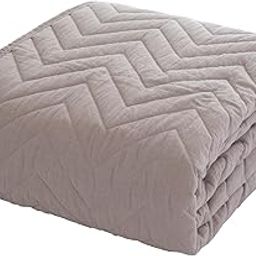 Sylphyz Bedding Pad, Single, 100% Cotton, Washed Cotton, Dull Color, Scandinavia, Stylish, Cute, Cotton, Washed, Pad, Sheet, Greige Beige-picture-30
