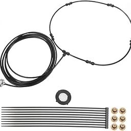 Abaodam 1set Misting Fan Kit for Outdoor Cooling Easy Install Patio Fan Mister System with Hose and Connectors Refreshing Mist for Hot Weather for Patios and Backyards-image-3
