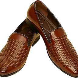 Men's Faux Leather Thread Embroidery Loafers-image-97
