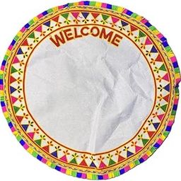 qweiops Traditional Kutchi Hand Embroidered Kanku Pagla Rumal for Welcoming Newborn Baby or Bride – Footprint & Handprint Ceremony Cloth with Vibrant Multicolor Design with Cary Bag Pack of 1 (Round)-image-83