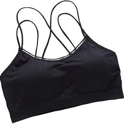 Women's Nylon & Spandex Lightly Padded Non-Wired Sports Bra-image-5