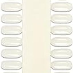 NAILWIND 48 Tip Nail Tip Display Palette Board, for Nail Art Design Pattern Practice and Swatch Nails Polish Colors Board Natural Color, PACH OF 1-37