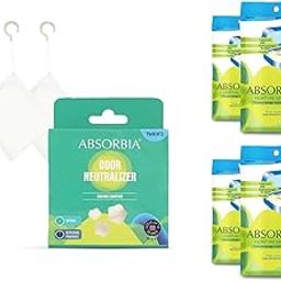Absorbia Moisture Absorber Sachet -Pack of 6 (200ml Each) | Dehumidier for Bags, Suitcases Drawers & Absorbia Natural Camphor 20G X 3 | For cupboards and shoe closets | Air Freshener & Bug repellent-image-36