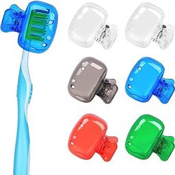 vjm fusion Travel Toothbrush Head Cover Clip Case - Protective Toothbrush Cap for Travel & Bathroom Use - Plastic Brush Protector Clip (Multicolor Pack of 2)-image-45