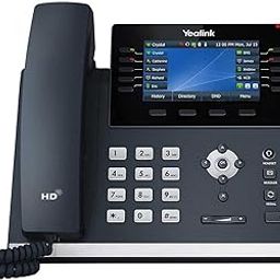 Yealink T46U IP Phone,16 Voip Accounts. Corded Landline Phone Speakerphone System 4.3" Color Display. Dual USB 2.0,Dual-Port Gigabit Ethernet,802.3Af Poe,Power Adapter Not Included (SIP-T46U) Grey-25