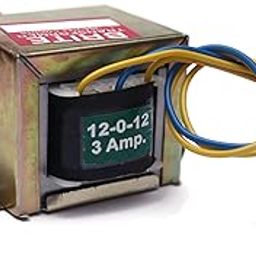 Electronicspices 220V AC to 12-0-12 AC Current 3A -Step Down 3000 mA Vertical Mount Electric Power Transformer (12-0-12 3A)-17
