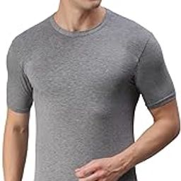 macroman m-series Macroman M Series Men's Wonder Thermal Round Neck Half Sleeves-picture-19