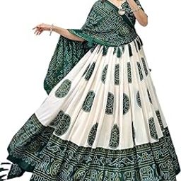 Women's Wear Bandhej Printed Tussarr Silk Lehenga Choli-image-55