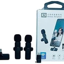 Compatible for K9 Wireless Microphone for Mobile, Dual Mic System with Mount, WiFi Compatible, with Support Wireless-image-81