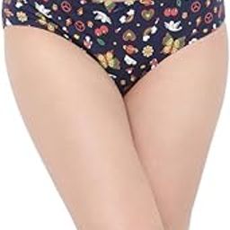 Women's Cotton Spandex Low Waist Inner Elastic Bikini Panty in Blue-image-21