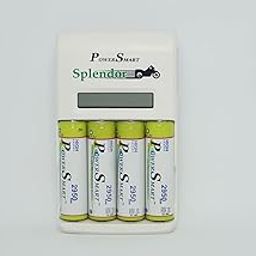 PS 346 Splendor AA-AAA NiCd-NiMH 4 Hour LCD Fast Auto Cut Off Charger with 2950 mAh 4 AA Cells Ready to Use Rechargeable Battery-8