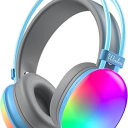 HB PLUS RGB Light Wireless Bluetooth Over Ear Gaming Headphone, BT 5.3 with Low Latency Gaming, Upto 30H of Backup, 40mm Titanium Drivers, Dual Pairing Headset.-1
