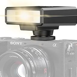 Ulanzi F12 Mini Camera Flash Speedlite Flash Flash Strobe Speedlite with Universal Single Contact Standard Hot Shoe Mount GN12 HSS 1/250S CCT 5600K Compact Convenient Type-C Compatible with-20