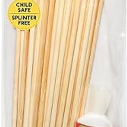Little Birdie Round Bamboo Sticks Natural 205 x 6mm 30pc with 30ml Glue-image-59