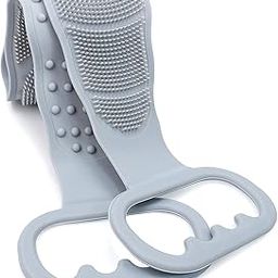 Silicone Back Scrubber for Shower, Handle Body Washer, Exfoliating Texture Scrubbing Pad - Color May Vary-picture-55