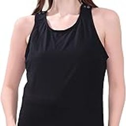 Nursing Tank Tops for Women – Sleeveless Maternity & Breastfeeding Shirt with Clip-Down Cups | Scoop Neck Summer Nursing Cami for Pregnancy & Postpartum-image-40