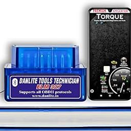 Danlite Car Scanner OBD 2 Bluetooth Car Fault Diagnostic Device Mini ELM 327 V2.1 OBD Scanner for Bike Bs6 with Smart Code Readers for Indian Cars OBD Scanner Support Android Windows iOS-4