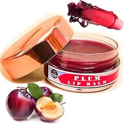 extra large Natural Plum Lip Balm with Plum Extract, Avocado & Honey, Non-Comedogenic Healing Formula for Dry & Pigmented Lips, Paraben-Free | 10g-image-29
