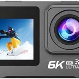 AUSHA 6K Action Camera with Dual Touch Screens | 50MP Ultra HD Photo |170° Wide Angle Lens | EIS Stabilization | Waterproof 30M | WiFi Connectivity | Remote | 256GB SD Card Support Vlogging Camera-picture-7