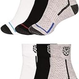 CRAE Men's and Women's Solid Ankle Compression Socks, Multicolor, Free Size, Pack of 3 (SK005_PO6)-image-27