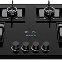 Beyond Appliances Smart Timer Dorado Hobtop, Flame Failure Device, Hybrid Functionality, Auto-Ignition, Glass-top Gas Stove (4 Burner)-picture-2