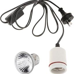 BNF® E27 Reptile Lamp Turtle Lizard Basking Light with Halogen Bulb AU Plug 100W|Pet Supplies | Reptile Supplies| 1 Piece Reptile Lamp Holder1 Piece UVB/UVA Light Bulb-image-22
