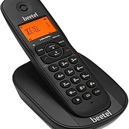 Beetel X73 Cordless 2.4Ghz Expandable Cordless Landline Phone with Caller ID Display, 2-Way Speaker Phone with Volume Controls, Auto Answer, Alarm Function, Stylish Design (Black)(X73)-20