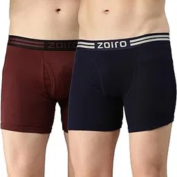 zoiro Men's Soft Cotton Solid Trunks Combo Pack-picture-20