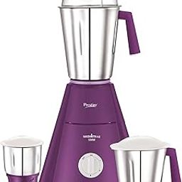 Prestige Nakshatra V2 550W Mixer Grinder with 3 Stainless Steel Jars(Purple, Dome Lid, Aluminium Jar Base)-picture-10
