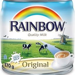 Rainbow Full Cream Sterilized, Evaporated Milk, 160 Millilitre - Cream-19