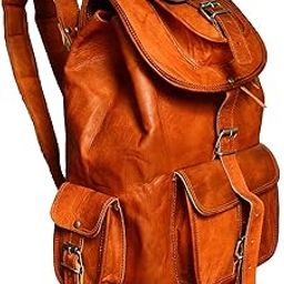 Handmade Brown Leather bag (Backpack Brown)-picture-18