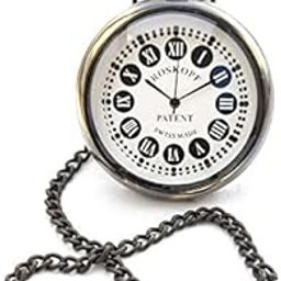 Royal Gold Antique Brass Swiss Made White Color Dial - Antique Pocket Gandhi Watch Royal Look Indian Handicraft Premium Gift Item-image-81