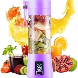 Electric Juicer 6 Blade Rechargable Portable USB Bottle Blender Shaker Juicer A 2000 Juicer Mixer Grinder (25-X211-MLT)-image-27