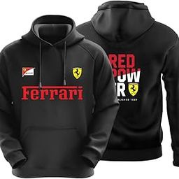 RED Power Motorsport Hoodie for Car Enthusiast for Men & Women Black Hoodie 100% Cotton Car Printed Hoodies.-image-126