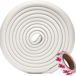 KidDough Baby Proofing Extra Thick Furniture Edge Protector - 5 Mtrs White Safety Strip, Thick Rubber Guard for Kids Safety, Corner Protector for Sharp Edges, Baby Safety Products-20