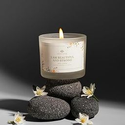 IndCasa Night Jasmine Scented Candle – 100% Natural Soy Wax, Long Lasting Aromatherapy Candle for Relaxation, Gift for Women, Home Decor, Hand-Poured in Reusable Jar-image-18
