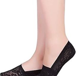 Women's & Girl's Anti-Skid Lace Socks Foot Cover/Footies Socks_Free Size(Pack Of 01)-picture-34