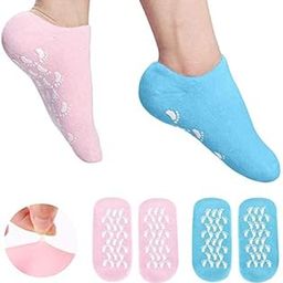 BRITSPEAR Pairs Gel Socks Soft Moisturizing Gel Socks, Gel Spa Socks for Repairing and Softening Dry Cracked Feet Skins, Gel Lining Infused with Essential Oils and Vitamins (Pack Of 1)-image-87