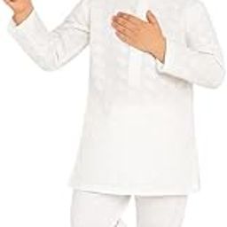Boys Pure Cotton White Kurta Pajama Set|Festive Ethnic Wear for Kids Cotton Kurta Pajama Set 15 August-image-52
