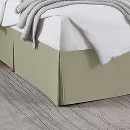 Easy Fit Bed Skirt, 14” Inch Tailored Drop Bed Skirt, Soft Double Brushed Premium Ruffle Bed Skirt, Twin XL Bed Skirt Green-picture-10